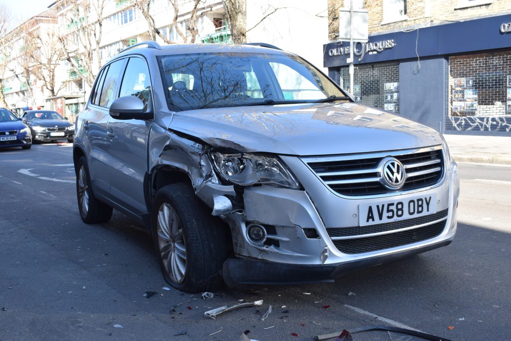 Damaged Volkswagen Tiguan